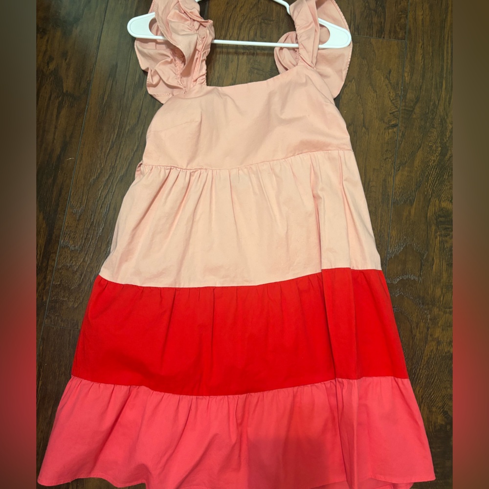 LC Lauren Conrad Pink and Red Dress